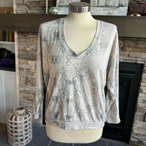 Rebecca Taylor Snakeskin Print Top